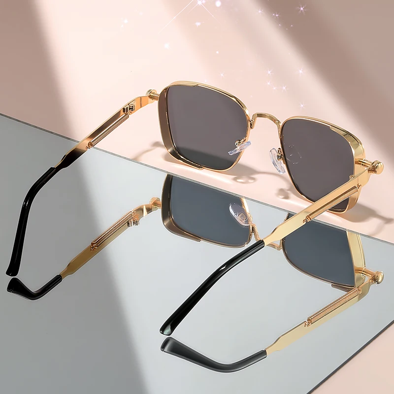 نظارات شمسية معدنية راقية على طراز الشرير، نظارات شمسية مخصصة لحفلات الهيب هوب في الشوارع، عناصر عصرية #5