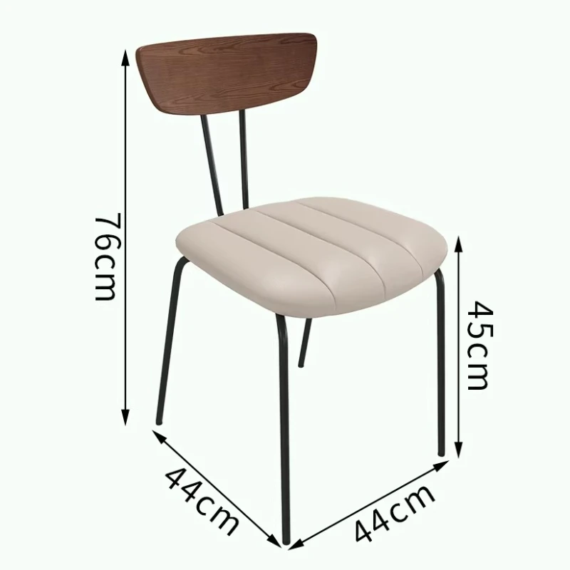Comfy Furniture Café Chairs Bedroom Kitchen Backrest Living Room Café Chairs Multifunctional Metal Furniture Kerusi Kopi MH40KFY