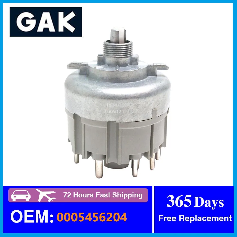 

GAK Brand 1 Pcs Car Headlight Dimmer Switch 0005456204 A0005456204 Fit Aluminum Headlight Switch Car Accessories