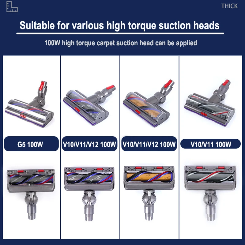 الكرة عجلة ل دايسون V6 V7 V8 V10 V11 V12 تيار مستمر سلسلة مكنسة كهربائية 35 واط 50 واط مباشرة محرك نظافة رئيس عجلات استبدال أجزاء