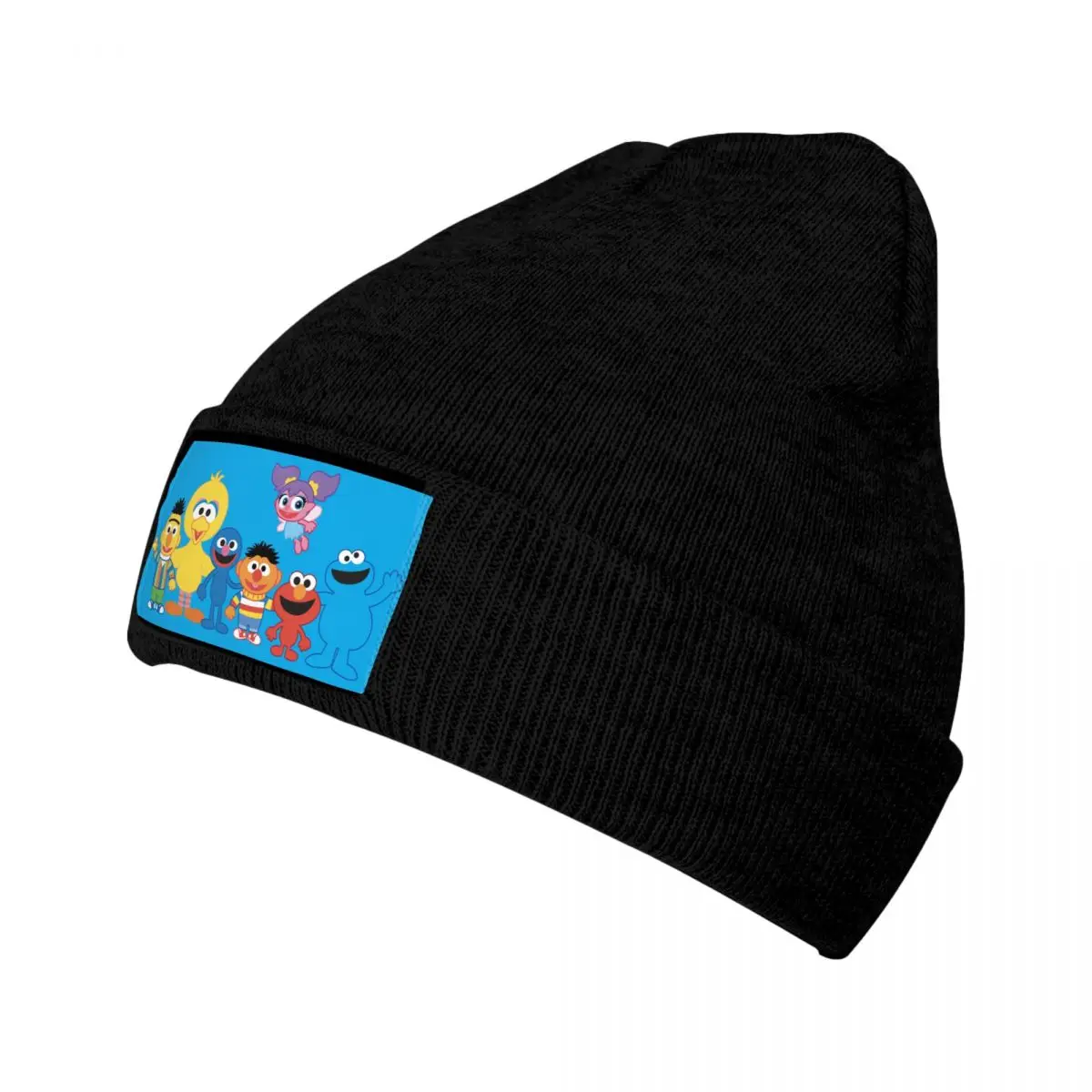 Custom Sesame Street Elmo Big Bird Skullies Beanies Caps Streetwear Winter Warm Knitting Hat Adult Cookie Monster Bonnet Hats