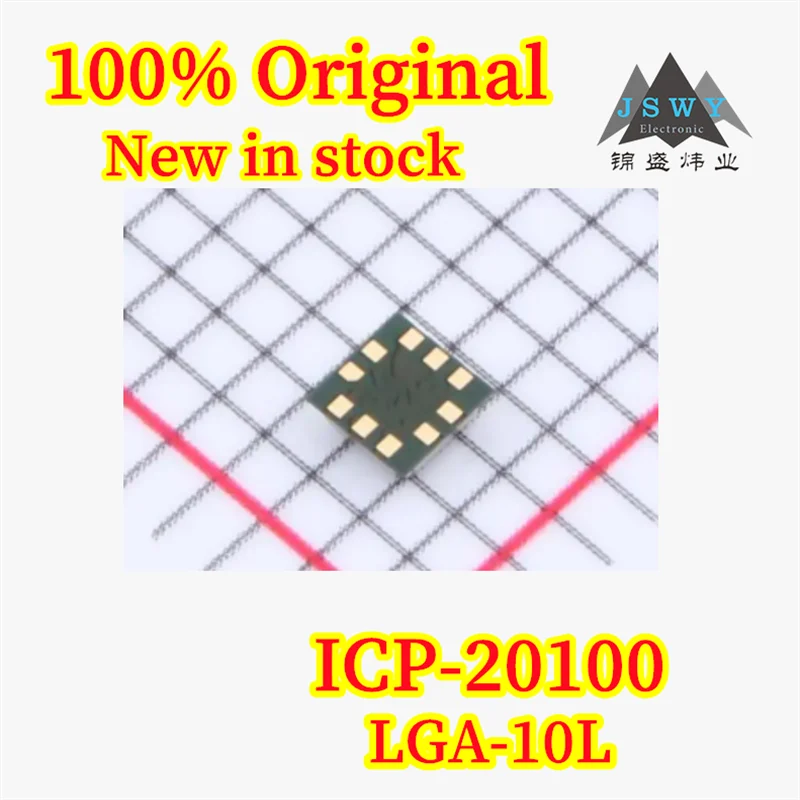 (5/20PCS) ICP-20100 LGA-10L Barometric Pressure and Temperature Sensor Chip, 100% Brand New, Original, In Stock, Fast Shipping