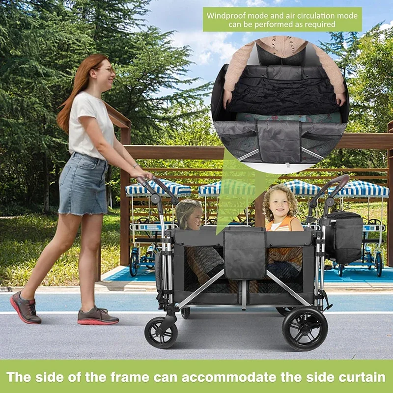 Baby stroller multifunctional children travel camper 0-6 years old baby four wheels