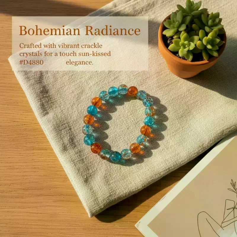 Natural Black Coloured Elastic Beaded Bracelet Fashion Temperament Light Luxury High-grade Popular Couple Jewelry Chain Gifts