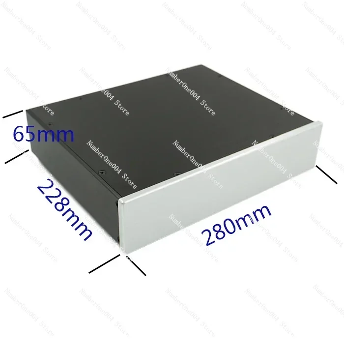 Suitable for 280 Aluminum Alloy Front Stage Power Amplifier Chassis DIY Shell, Power Filter DAC Decoder Profile
