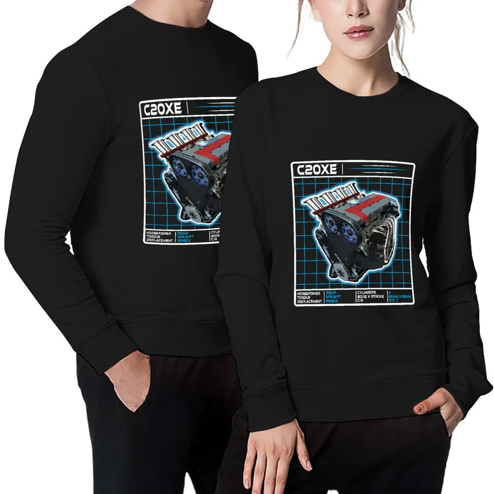 

C20XE Engine Graphic - Sticker - Photograph - Art work Display on Wall, Office, Garage Pullover
