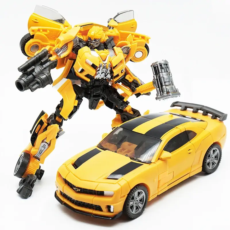 Transformação robô brinquedos carro liga de plástico anime filme bumblee figura ação série crianças presente aniversário