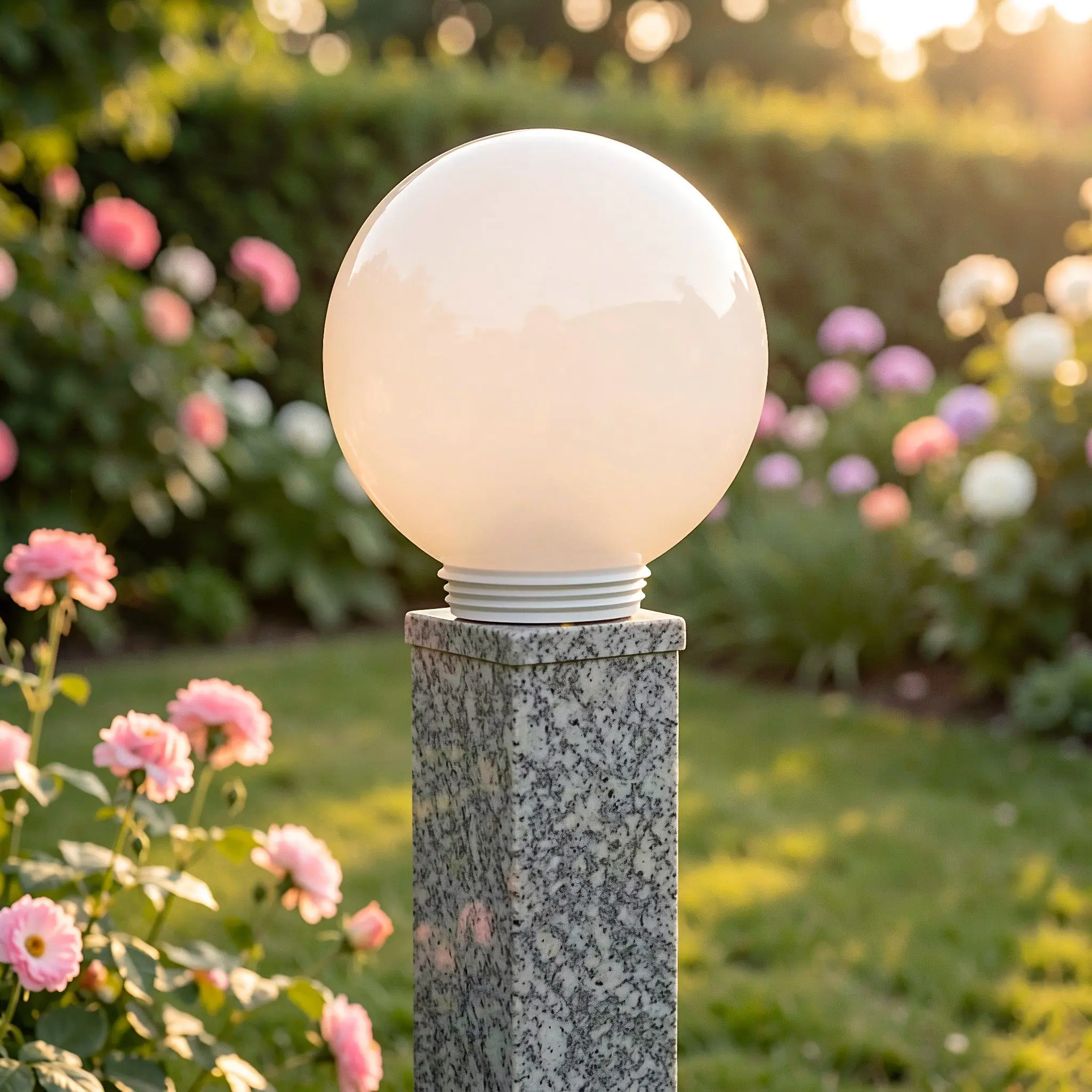 Premium Acrylic Globe Lampshade for Ceiling Wall Floor Stand Post Light Fixtures Outdoor Indoor Spherical Lamp Cover Replacement