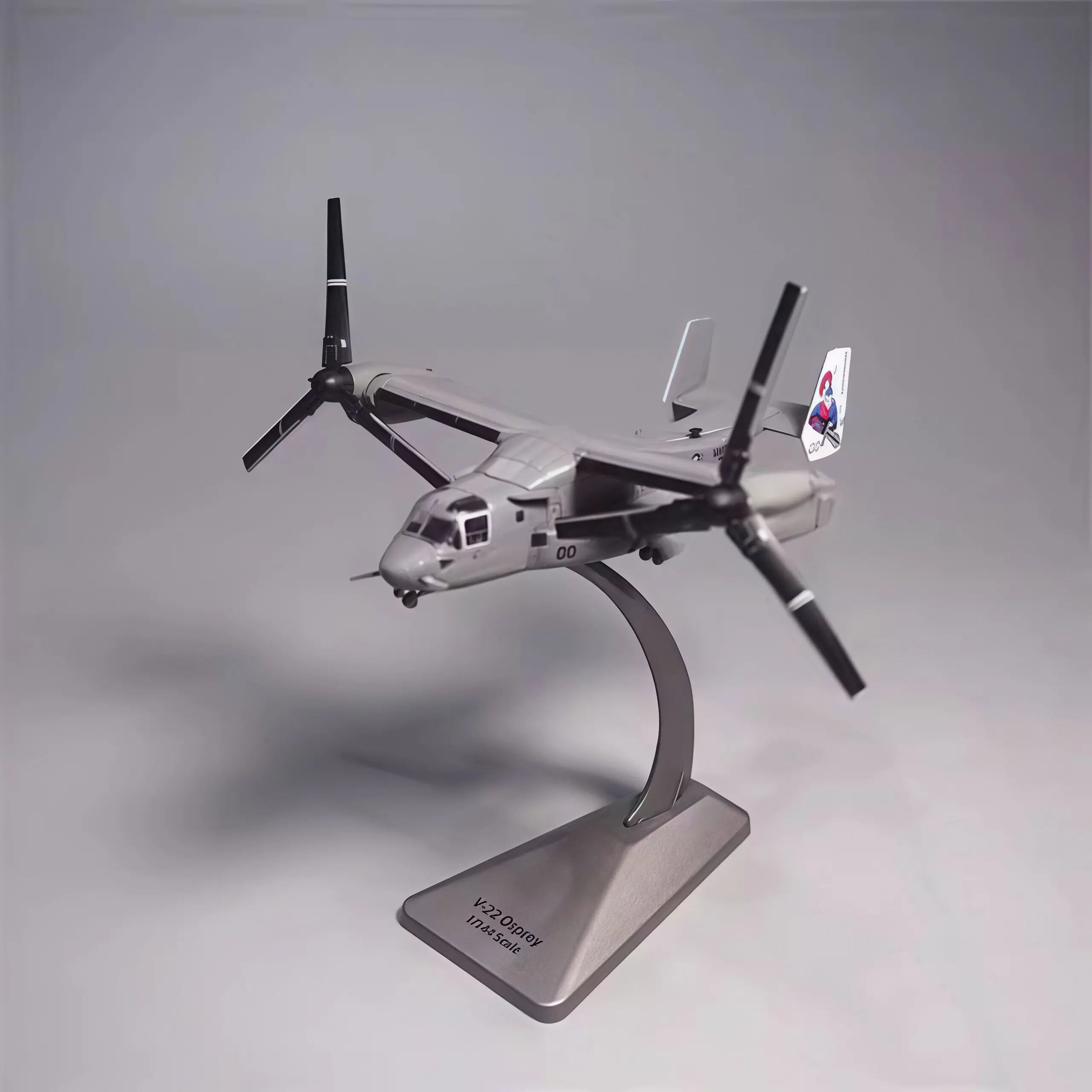 Diecast 1:144 Scale American V22 Tilt-Type Osprey Transport Aircraft Simulation Alloy Aircraft Model Airplanes Display Souvenir
