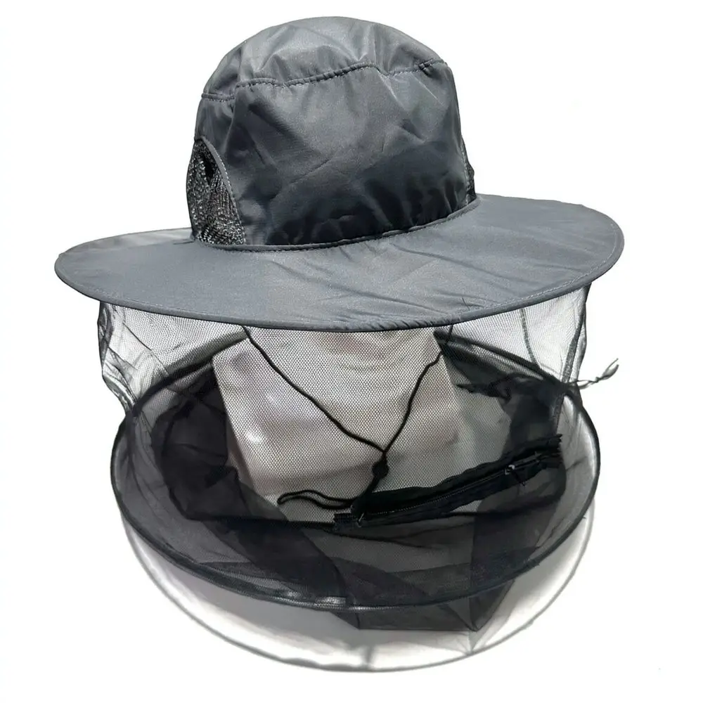 Breathable Mosquito Net Hat Outdoor Fishing Cap Sun Protection Veil Camping Hiking Bee Keep Gear Mesh Cover
