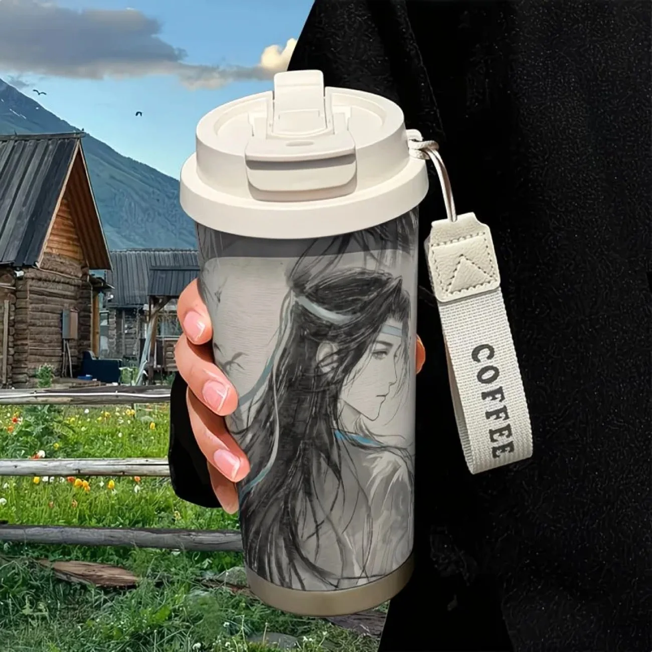 

2026 New Magic Road Ancestor Forgetting Envy Ink Cosplay Insulated Cup Stainless Steel Student High Appearance Value