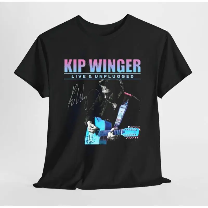 Kip Winger Signed To Fans Guitarist Retro Black All Size S 5Xl T Shirt