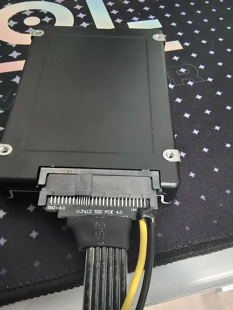 Silver-Plated M.2 NVME M2 to U.2 U.3 Solid State Drive SSD Adapter PCI-E 4.0 GEN4 Riser Extension Cable for U2 U3 SSD Riser Card