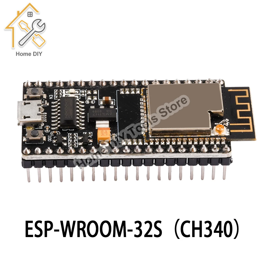 

Плата ESP32-S развития CH340 WiFi Bluetooth ESP-WROOM-32S плата расширения ультра-низкое энергопотребление