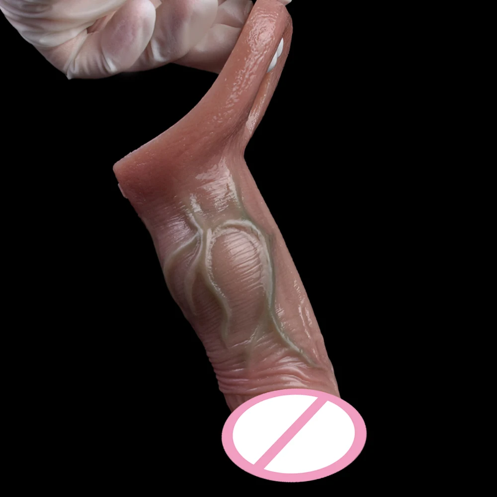 NUUN-Gode à nœud creux réaliste en silicone pour hommes, manchon de pénis, agrandissement, jouet sexuel adulte, retard d'éjaculation masculine, anneau pénien