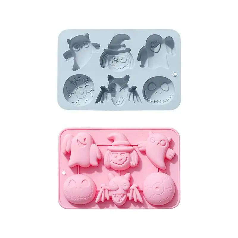 Halloween Silicone Molds Spooky Unique Versatile Durable Creative Candy Cake Baking Mold Pleasure Festive Decorate Baking