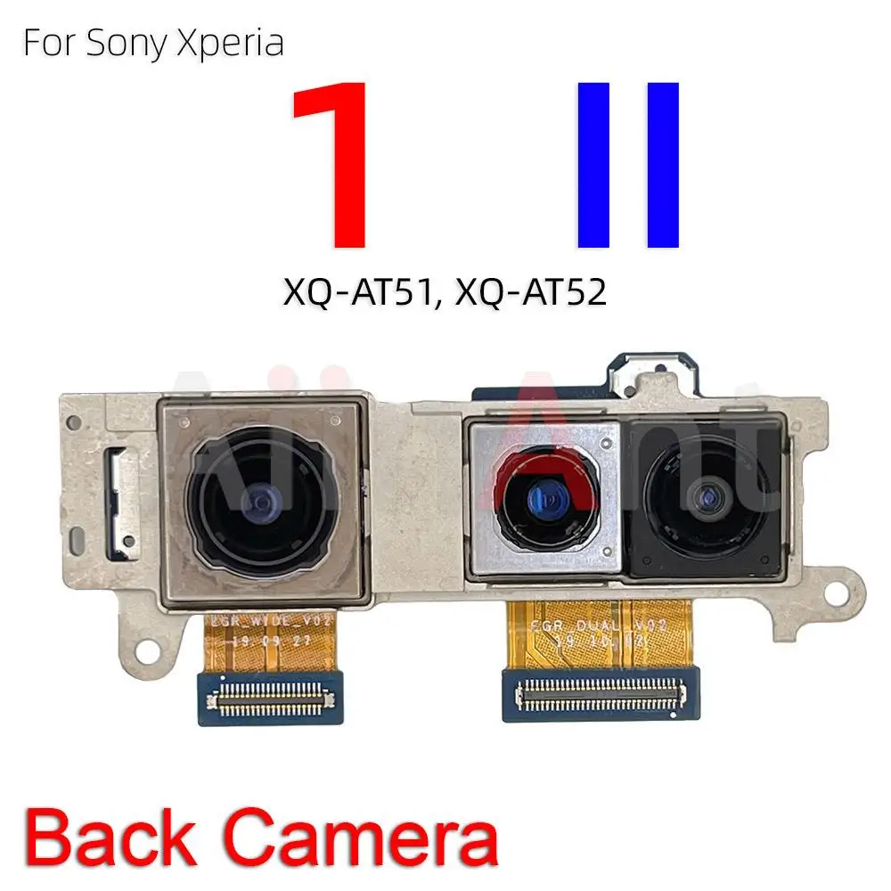 Aiinant Rear Main Back Camera Flex Cable For Sony Xperia 1 5 10 II III 2 3 Plus Small Front Camera Flex Spare Parts