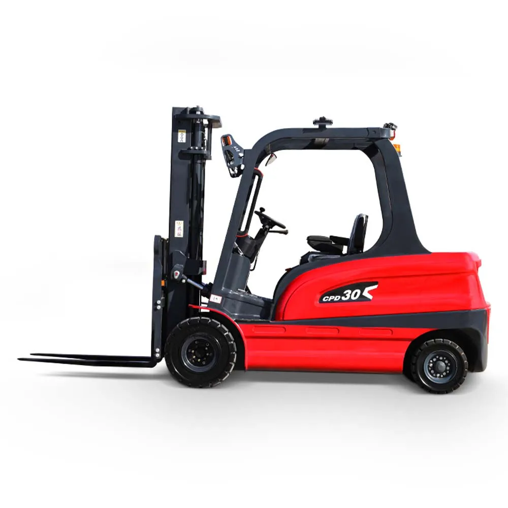 Electric Lift Truck 2 Ton 48V Battery Powered Four Wheel Balance Forklift Heavy Loading Cargo Handler for Cargo Dock