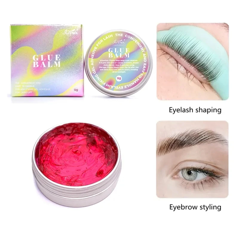 12g Lash Lift Solid Glue Balm Waterproof Eyebrow Eyelashes Lifting Fixed Agent Odorless 10 Seconds Fixing Eyes Make Up Tools