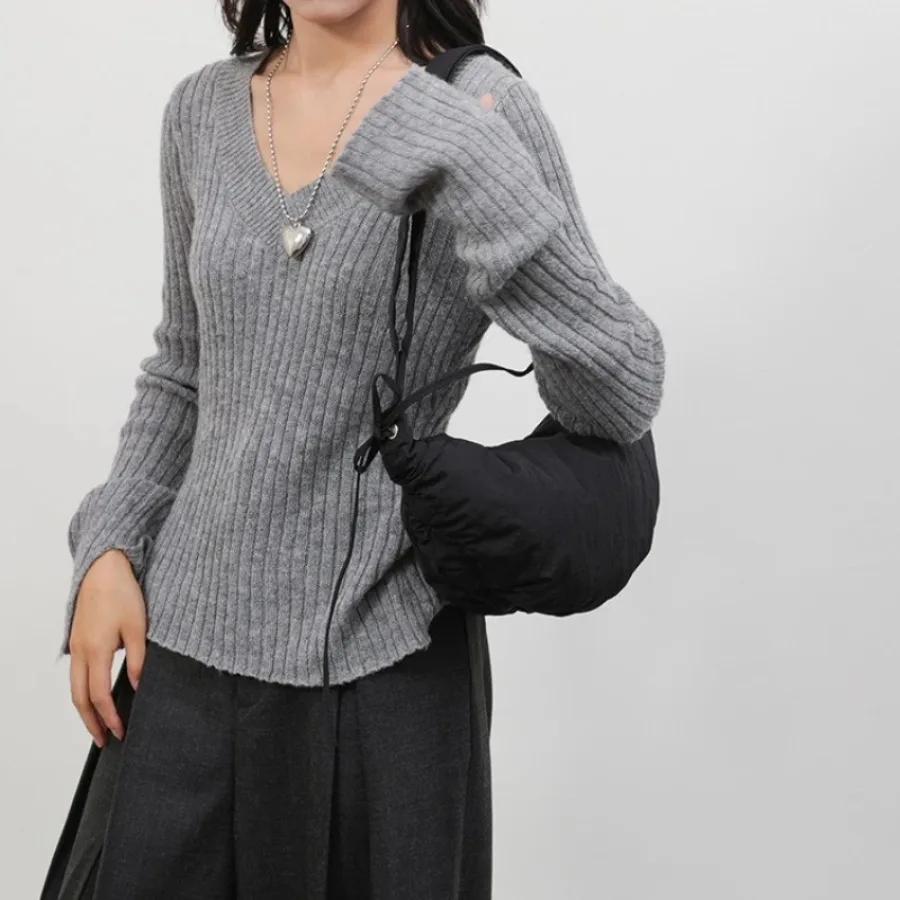 

New fashion Korean version of the casual trend of personality foreign-style simple pure color nylon shoulder crossbody bag