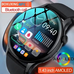 Reloj inteligente NFC para hombre y mujer, accesorio de pulsera resistente al agua con seguimiento de actividad deportiva, multifunción, Bluetooth, llamadas, compatible con Huawei y Xiaomi, novedad de 2024