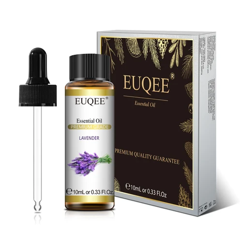 Imagen 1 del producto EUQEE, 10ML, aceites esenciales de lavanda pura para difusor, jazmín, azul, Tansy, cardamomo, Palo Santo, hinojo, vainilla, aceite aromático, jabón DIY