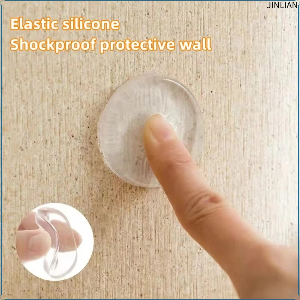 Silicone Door Stopper Wall Protectors Guards Self Adhesive Door Handle Cribs Bumper Stoppers Mute Stickers Furniture Pads