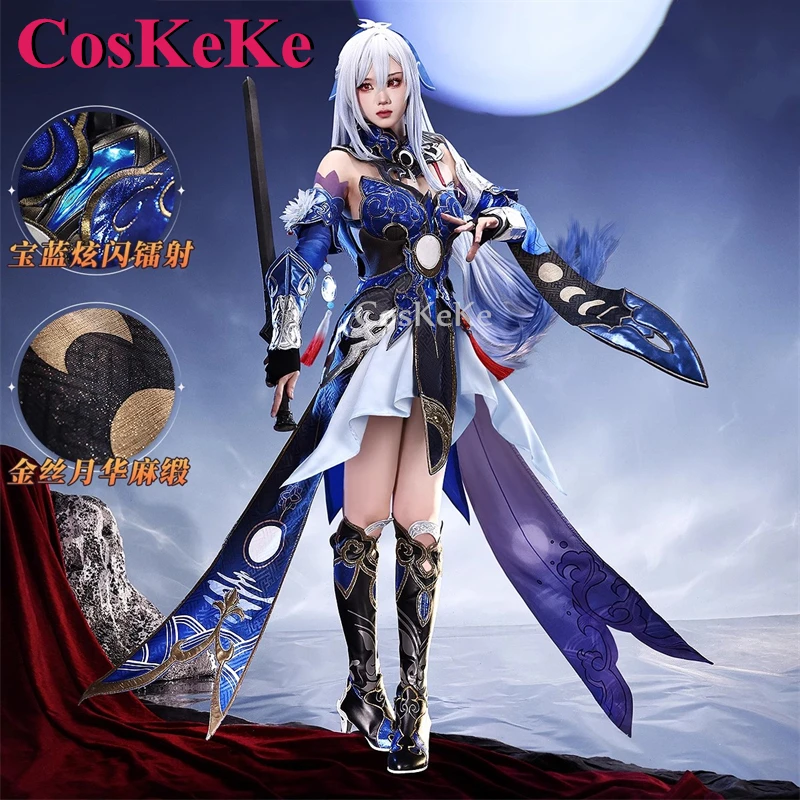 Cosken Jingliu-コスプレ衣装,ゴージャスな戦闘服,ロールプレイングウェア,スターレールゲーム,エレガント,ハロウィーンパーティー,S-XL