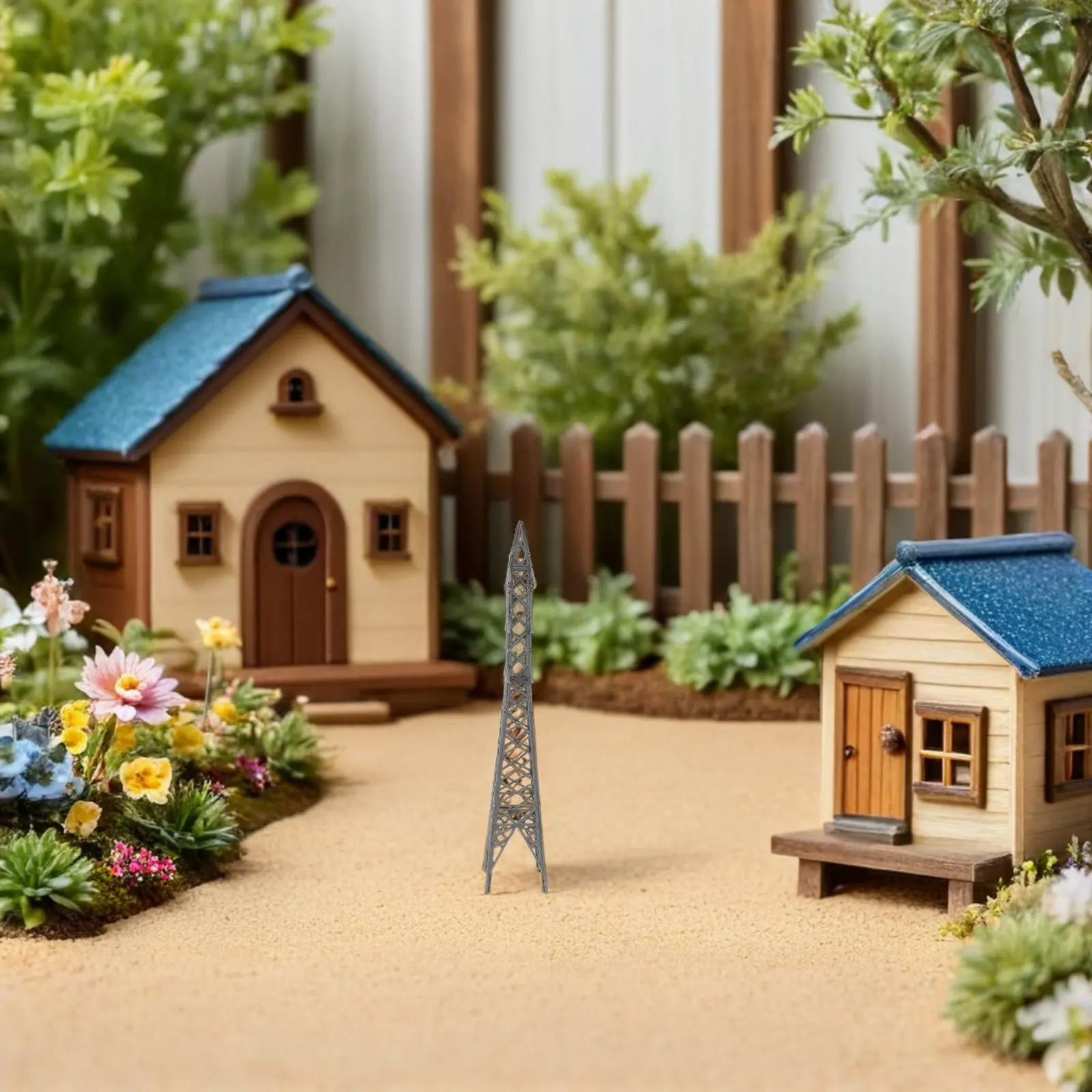 Miniature High-Voltage Transmission :150 Scale Electric Power Line Railroad Scenery DIY Sand Table Layout Train Track
