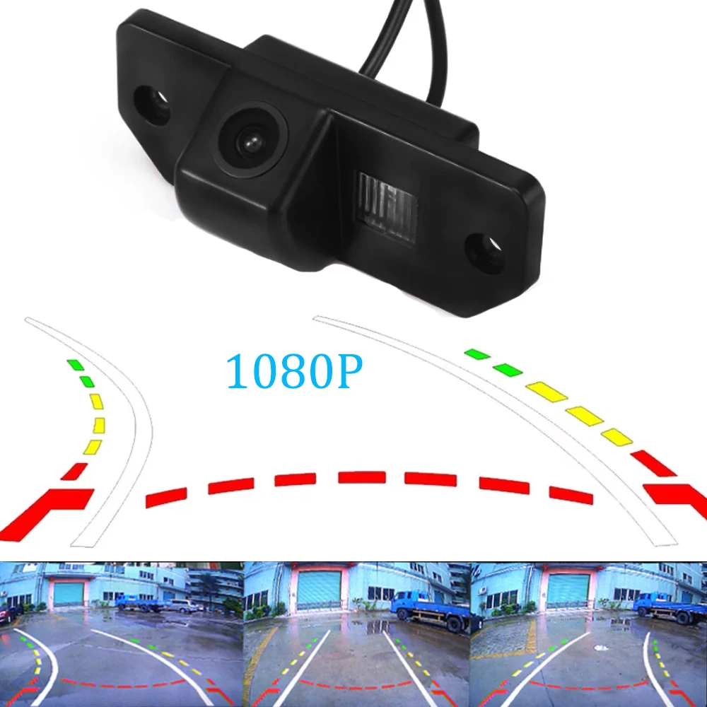 Dynamic Trajectory CCD HD Color Parking Reverse Backu Car Rear View Camera for Ford Focus 2 Sedan C-Max C Max Mondeo