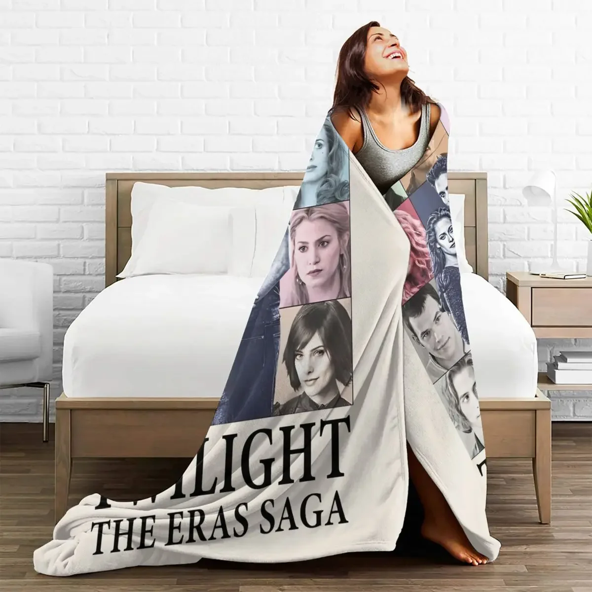 Twilight Eras Tour Blanket Flannel Print Edward Cullen Lightweight Thin Throw Blanket for Sofa Outdoor Plush Thin Quilt