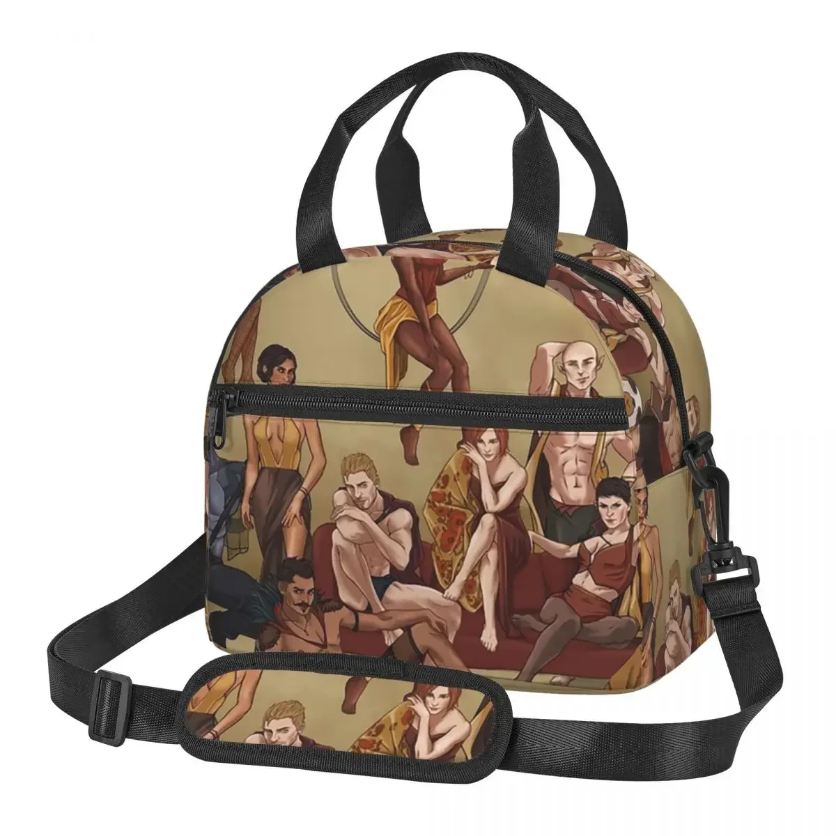 Dragon Age Inquisition - PJ's Series Insulated Lunch Bag for Women Bento Storage Food Boxes Portable Cooler Thermal Lunch Box