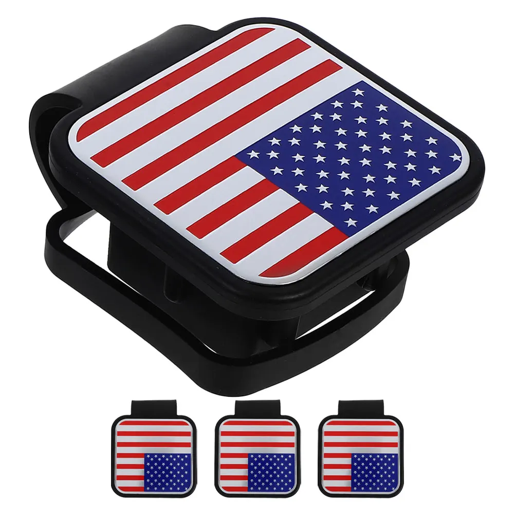 

4pcs Trailer Hitch Covers Rubber Plug Universal Car Truck SUV Tow Cap Dustproof Easy Install Durable Silicone Material