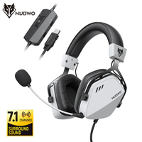 NUBWO HG03 Headsets Gamer Mode 7.1 Stereo Sound Gaming Headphones with Mic Noise Cancelling Wired Headset with USB Audio Port
