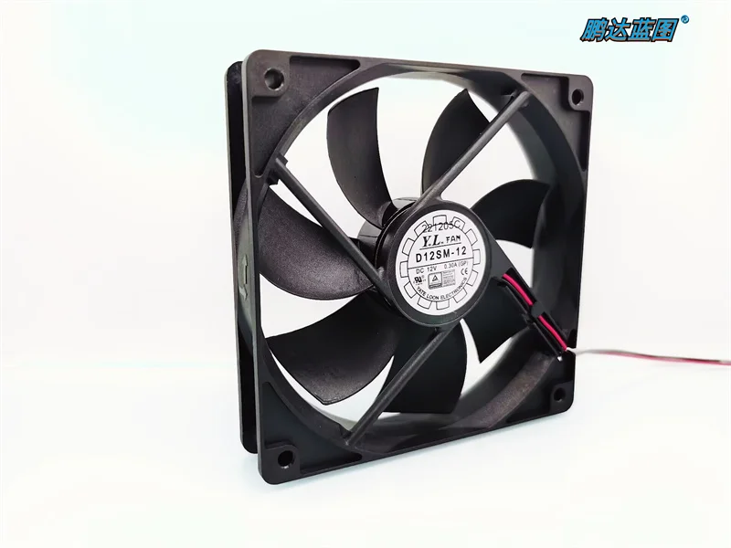 Brand-new mute D12SM-12 hydraulic bearing 12025 12V computer case 12CM cooling fan 120*120*25MM