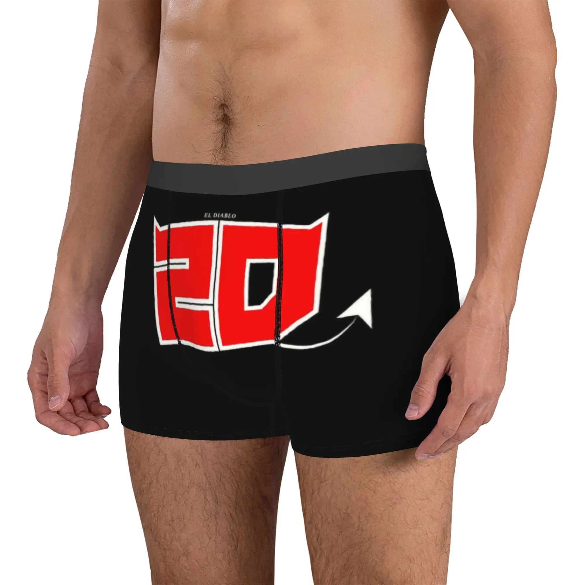 Motorcycle Rider Fabio Quartara Boxers Shorts Mens El Diablo Number 20 Briefs Underwear Fashion Underpants