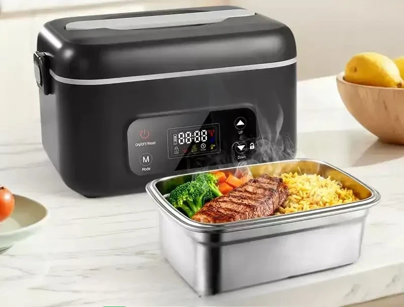 For Waterless Electric Lunch Box 1300ML USB Car Heating Food Jar Portable Thermal Container for Office Student Daily Meal