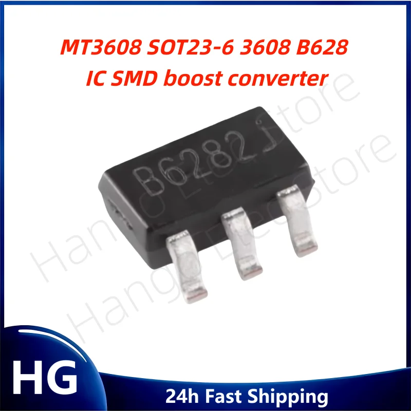 10PCS 50PCS 100PCS/MT3608 SOT23-6 3608 B628 IC SMD boost converter