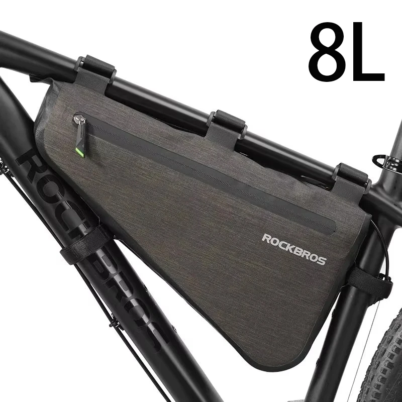 

Непромокаемая велосипедная сумка большой емкости, дорожная сумка на раму MTB, треугольная сумка, водонепроницаемая сумка для велосипеда, аксессуары для корзин