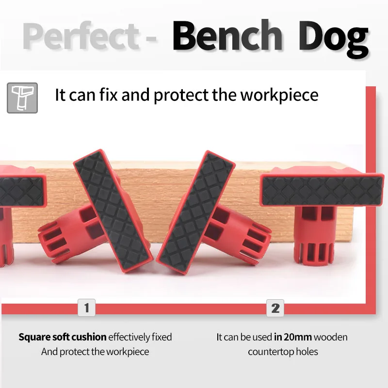 

4 шт., деревообрабатывающий скамейка для собак для позиционирования, верстак, колышек, тормозные собаки, перегородка, стопор, инструменты для ограничительного блока стола для мастерской