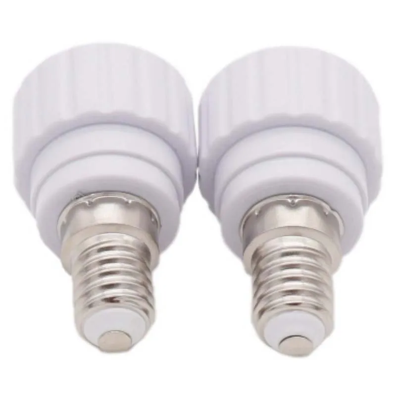 1PCS E14 to GU10 Ceramic Base Led Light Lamp Holder Converter Screw Bulb Socket Adapter LED Saving Light Halogen Lamp Base PBT