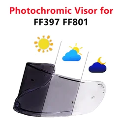Photochromic Helmet Shield for FF801 FF397 Waterproof Sun Protection Windproof Motorcycle Gear Full Face Helmet Visor Lens