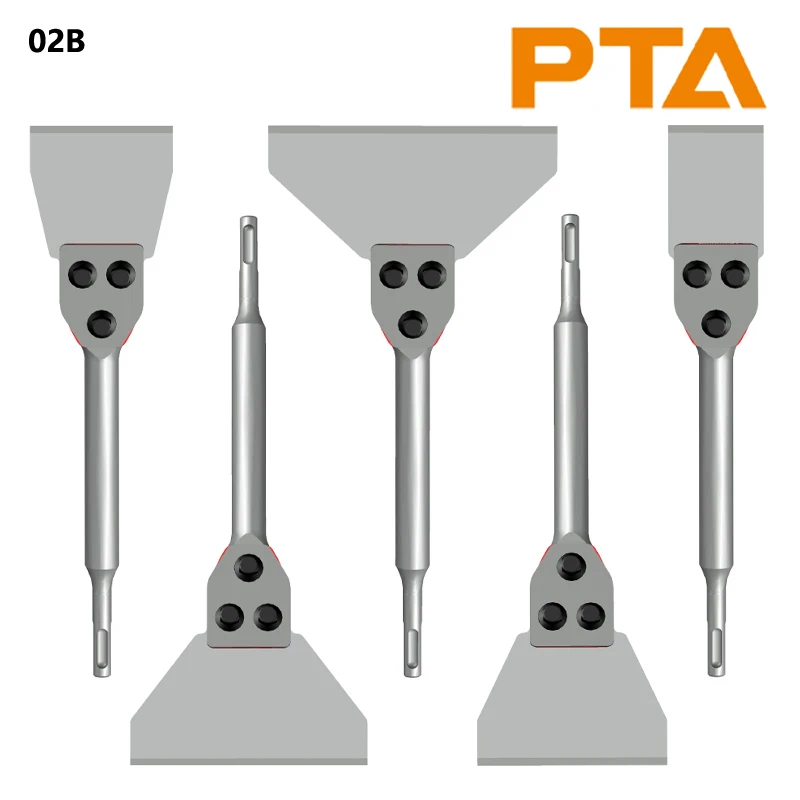 PTA 02B SDS Plus Floor Scraper Tool Tile Mortar Removal Laminate Floor Laminate Glue Removal Tools