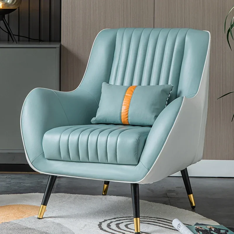 Bedroom Nordic Chair Designer Waterproof Orange Green Chair Light Luxury Sillones Para Sala De Estar Living Room Furniture