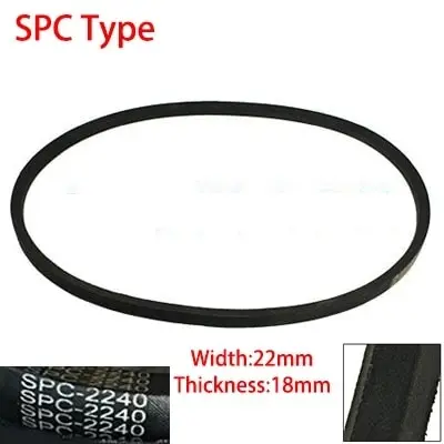 SPC 3950 4000 4050 4080 22mm Width 18mm Thickness Rubber Groove Cogged Drive Transmission Band Wedge Wrapped Vee V Timing Belt