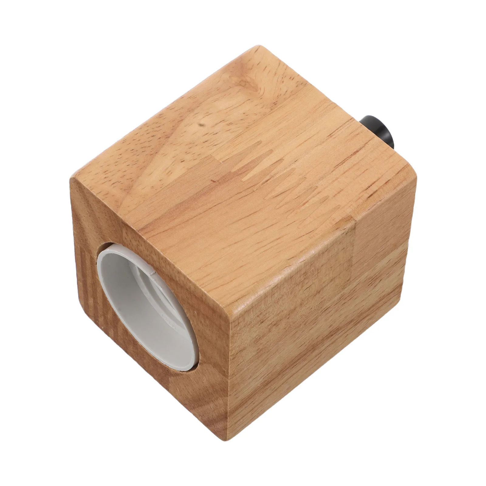 

Natural Wood Lamp Base E27 Socket Holder Retro Pendant Light Base Wooden Lamp Part Rustic Home Lighting Accessory