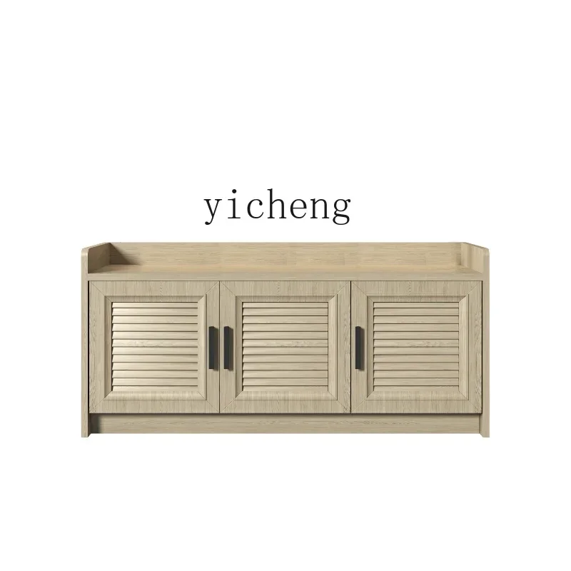Aluminum Alloy Sitting Shoe Changing Stool Shoe Cabinet Storage Cabinet Rain-Proof Sun-Proof SetD18
