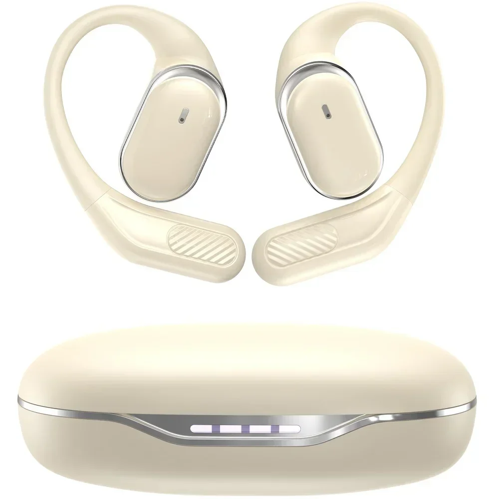 

Open-Ear Headphones with Stable Comfort & Hi-Res Sound Pure Bass Boost Bluetooth 5.4 Earbuds OWS Wireless Headphones for Sports