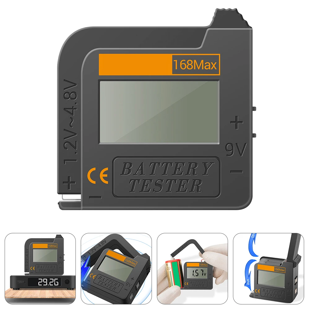 

Digital Tester Voltage Checker Tool LCD Display Durable Compact Design Car Voltage Measurement 12V 9V 6V 3V