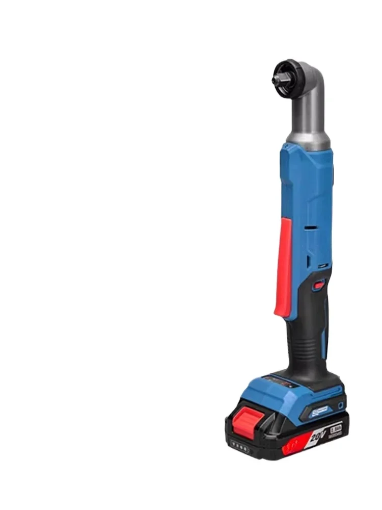 Dongcheng DCPB80 Brushless Cordless Right Angle Impact Wrench, 90° Lithium Battery Rechargeable Truss & Screwdriver Tool